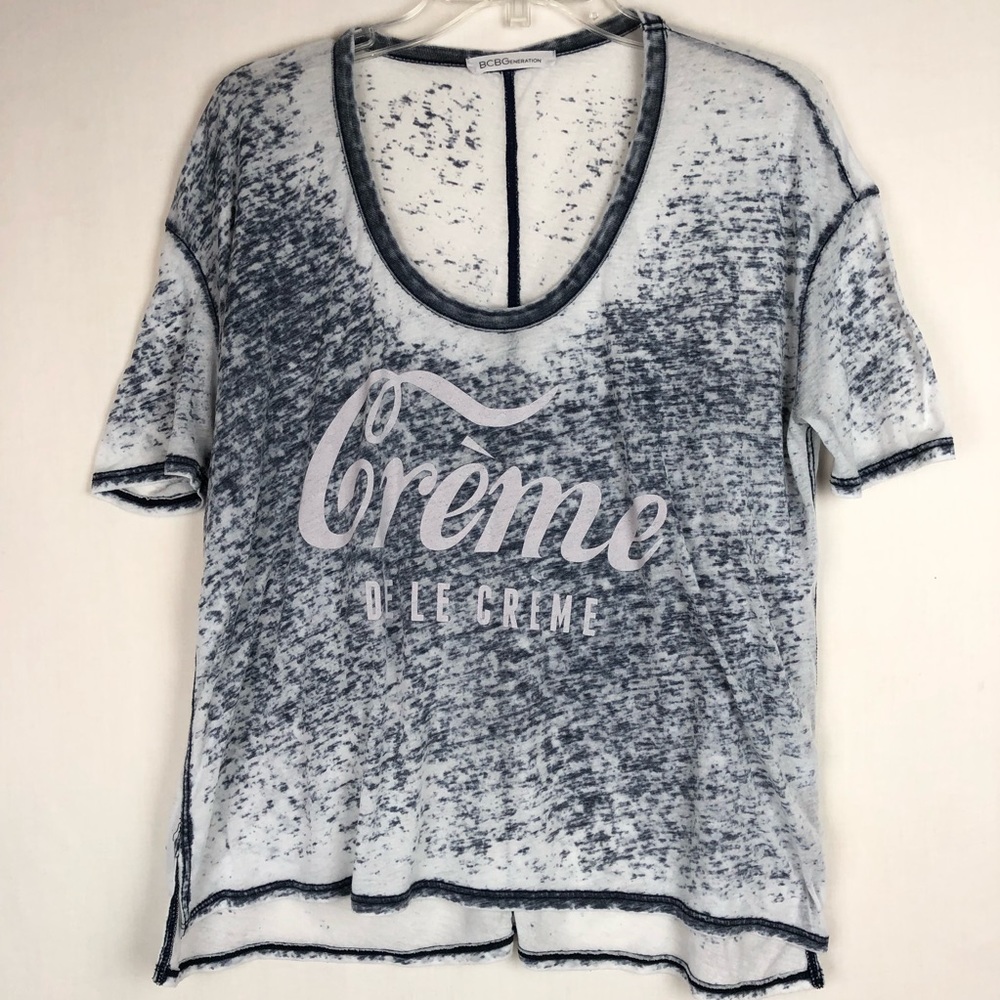 🌸 BCBGeneration oversized high low burnout tee